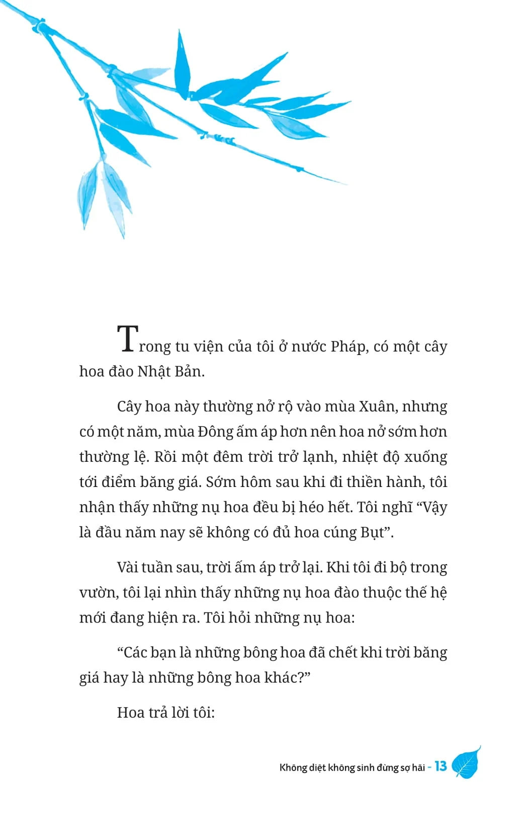 SACH121 - Pre-Order (3-5 tuần) Không Diệt Không Sinh Đừng Sợ Hãi