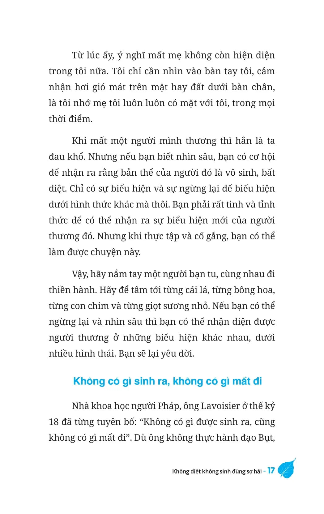 SACH121 - Pre-Order (3-5 tuần) Không Diệt Không Sinh Đừng Sợ Hãi