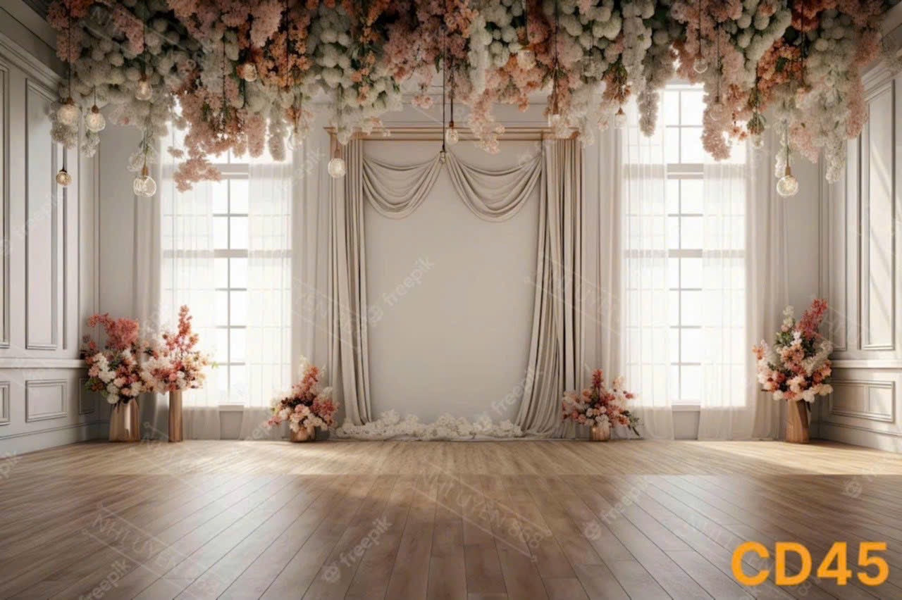 Pre-Order 2-3 weeks Super High Quality Back Drop. Code (CD45) for Wedding