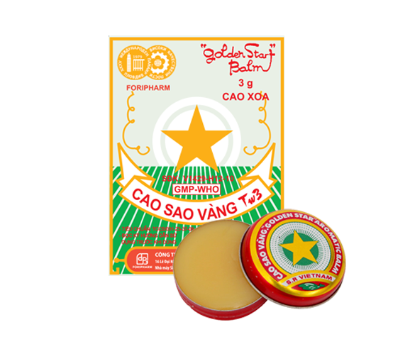 Golden Star Balm Cao Sao Vang - Vietnamese All Natural Aromatic Balsam Medicinal Ointment