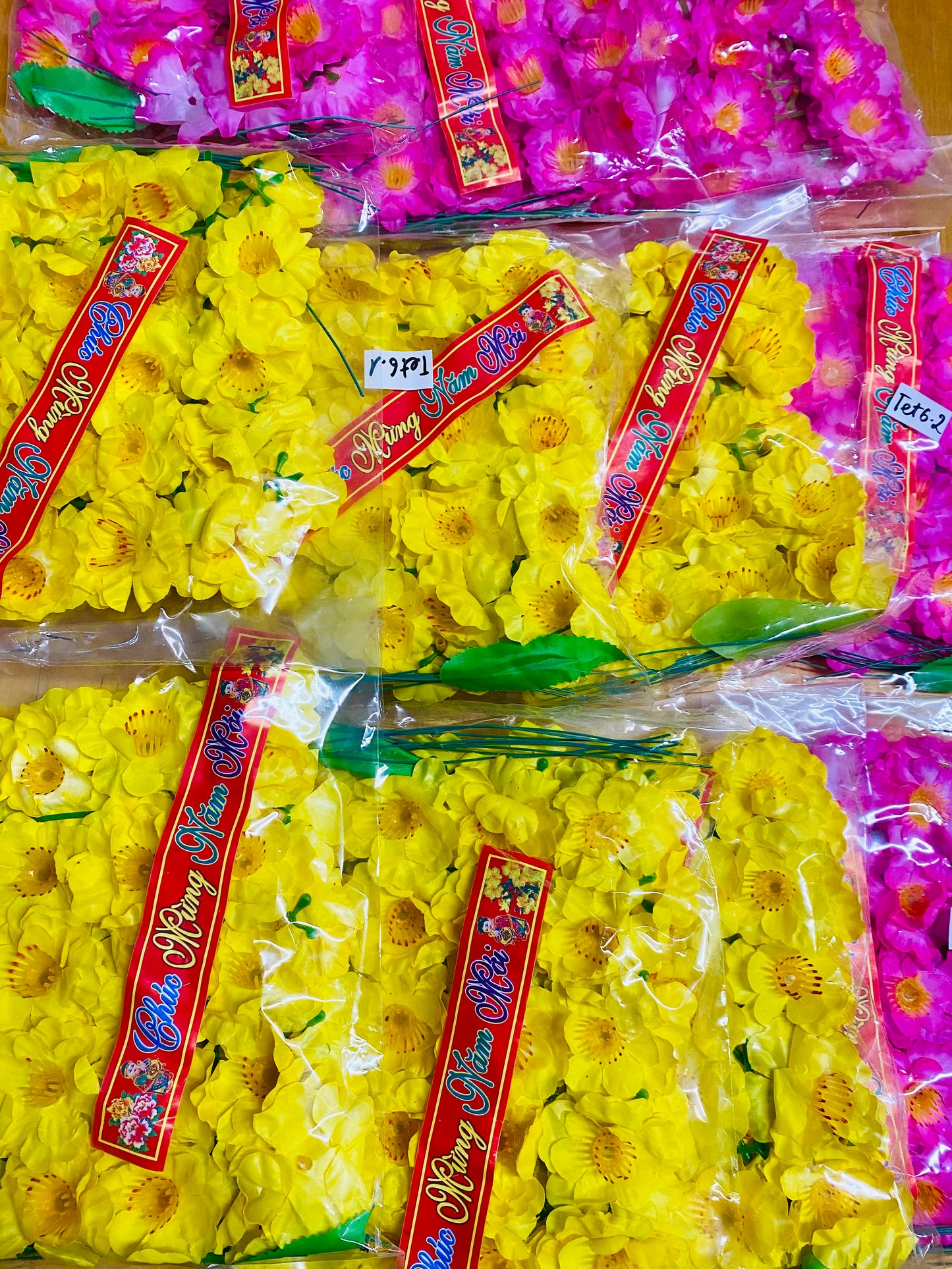 TET06 - Túi Bông Đào Mai khoe sắc (giá chợ $5/bịch)