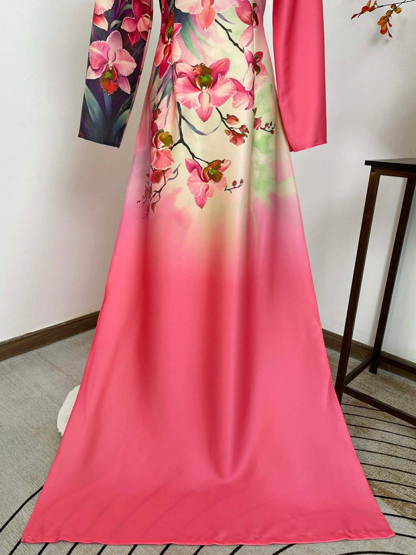 H461 1911 Áo only - Áo dài lụa ánh sao