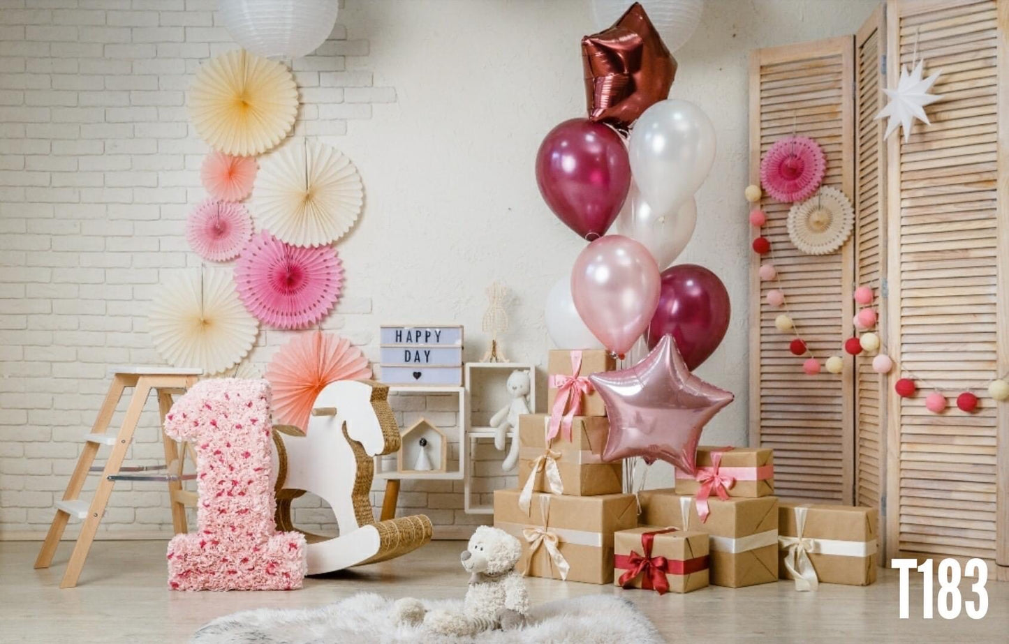 Pre-Order 2-3 weeks Super High Quality Back Drop. Code (T183) for Birthday