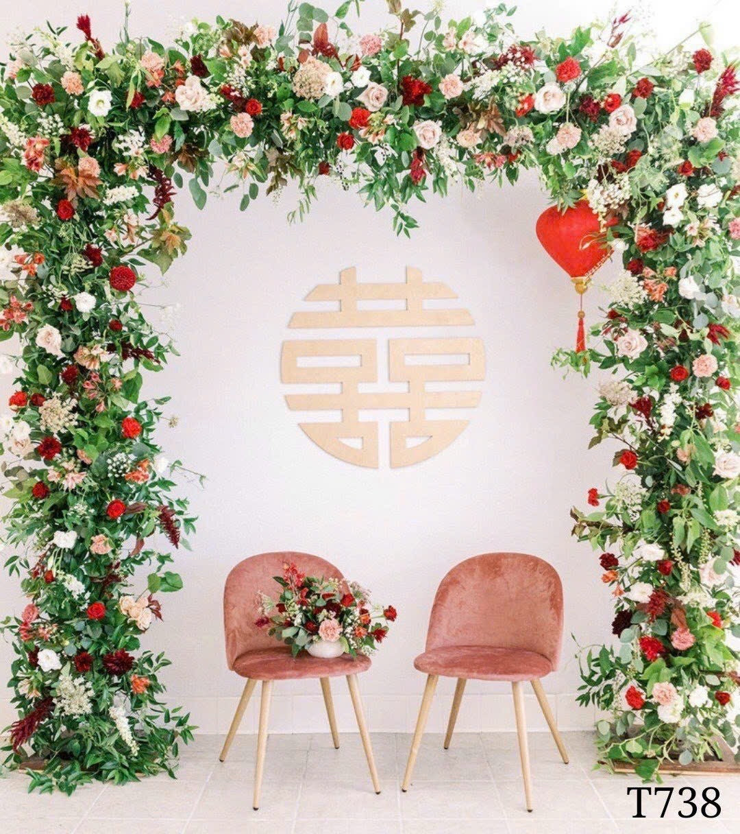 Pre-Order 2-3 weeks Super High Quality Back Drop. Code (T738) for Wedding