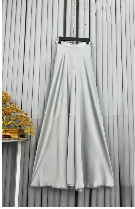 QV020633- Quần váy lụa mã não Silver..