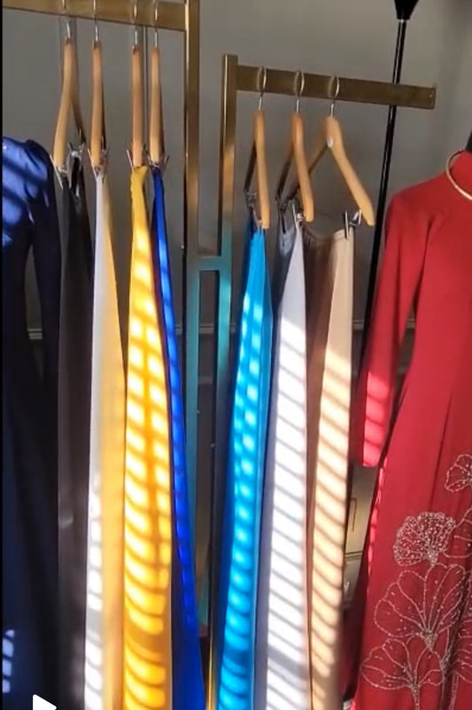 1321 Quần suông lụa mã não