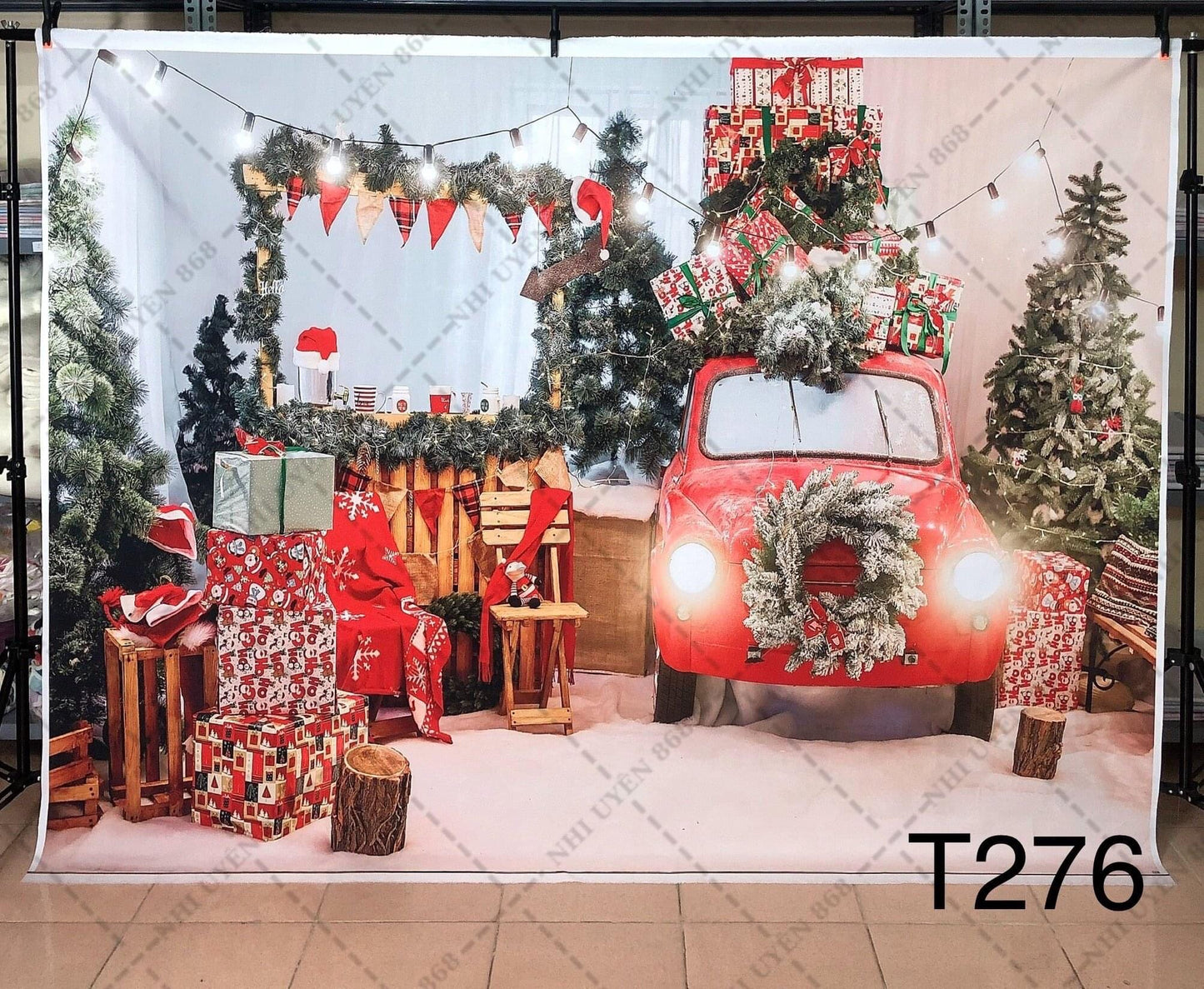 Pre-Order 2-3 weeks Super High Quality Back Drop. Size 7ft x 10ft . Code (T276) for Xmas