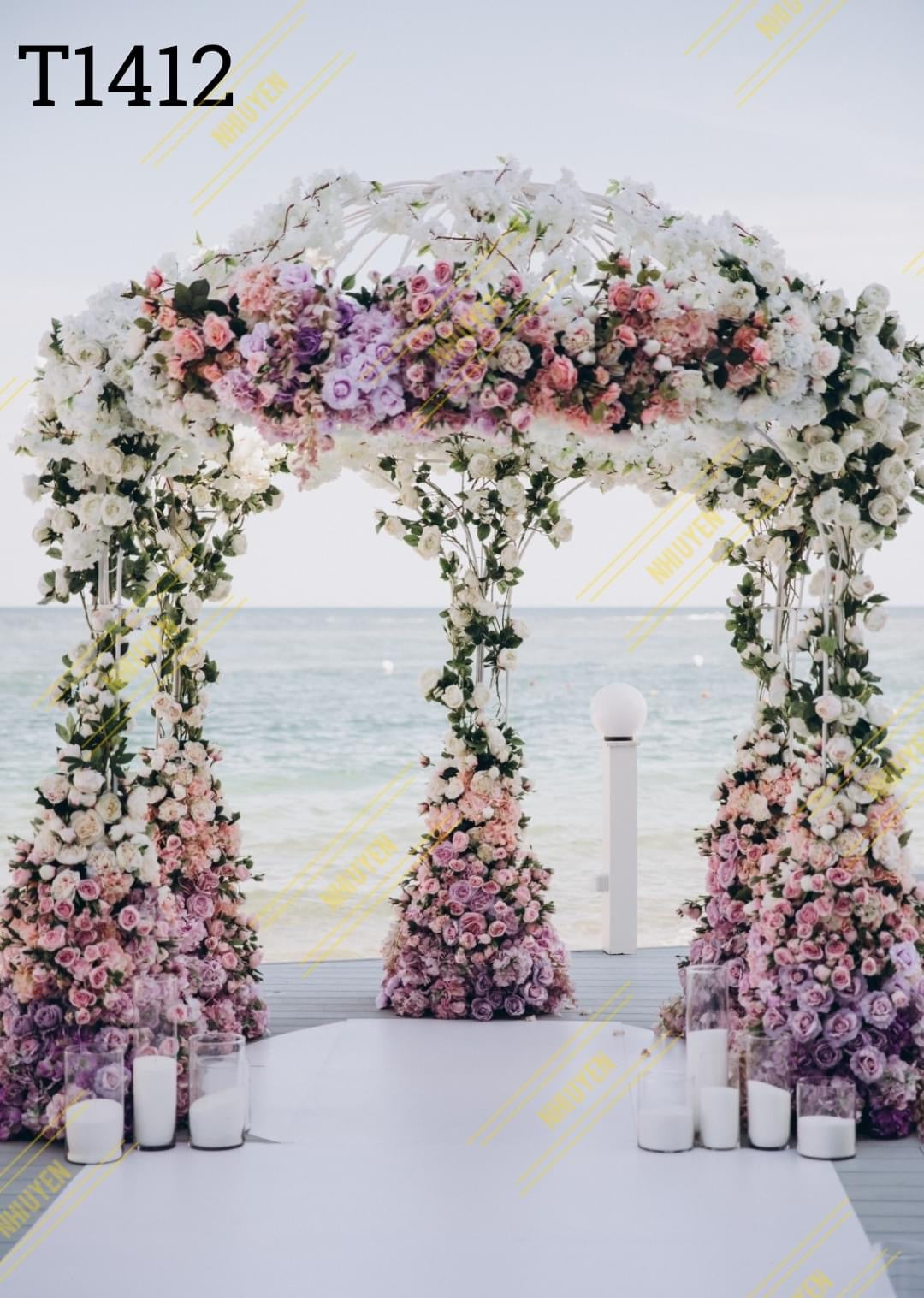 Pre-Order 2-3 weeks Super High Quality Back Drop. Code (T1412) for Wedding