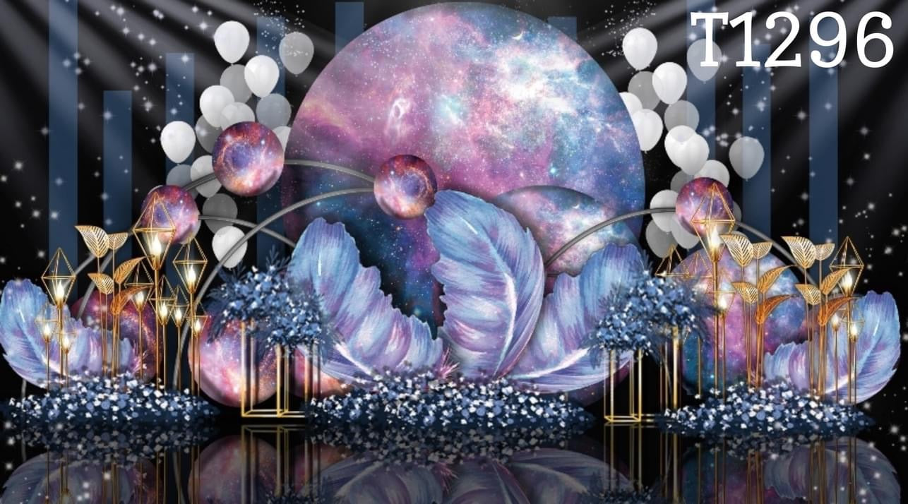 Pre-Order 2-3 weeks Super High Quality Back Drop. Code (T1296) for Wedding