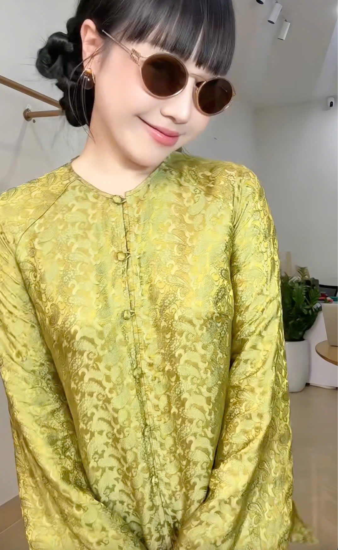 BB200 4001 - Set bà ba lụa nha xá lông công