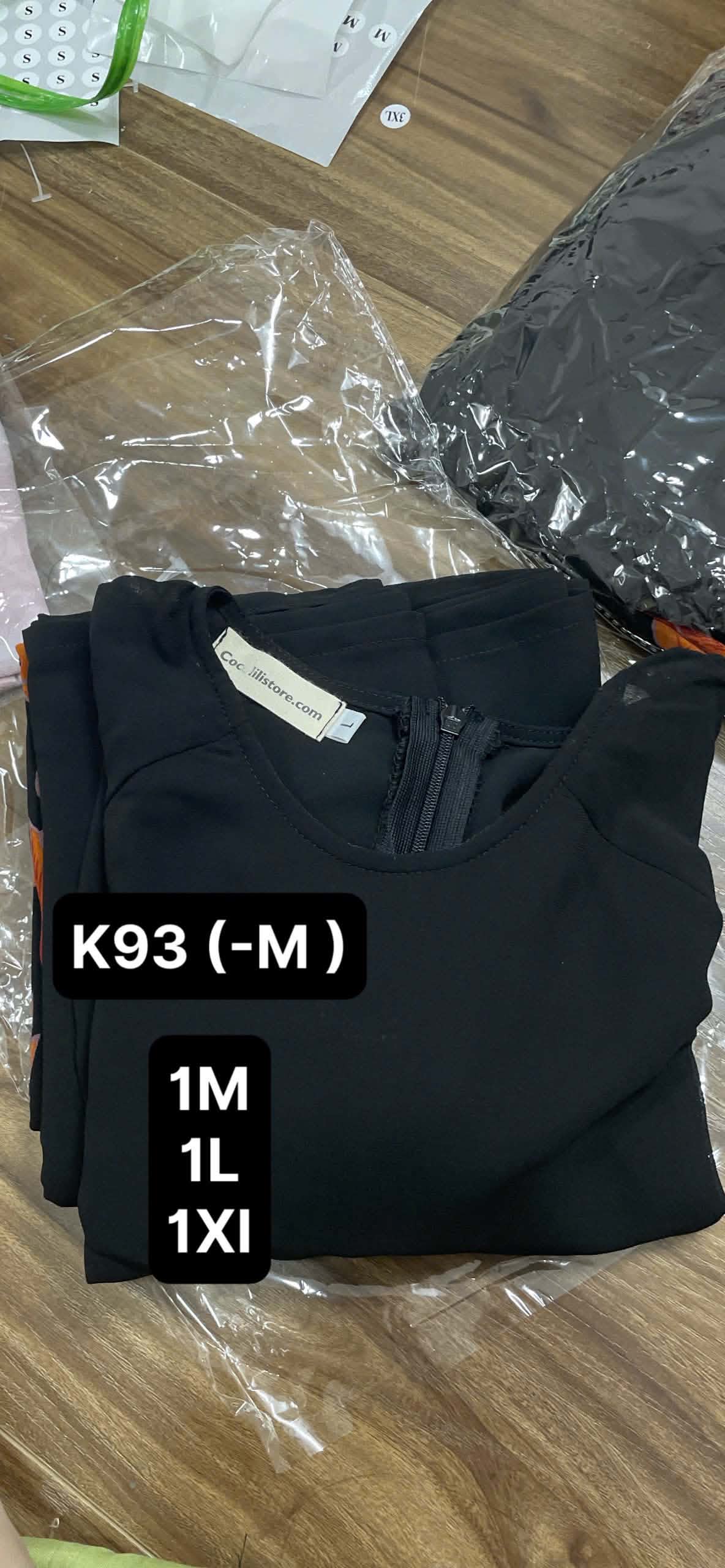 K93 Áo only no pants - Áo dài dáng truyền thống chiết li eo voan 4 tà