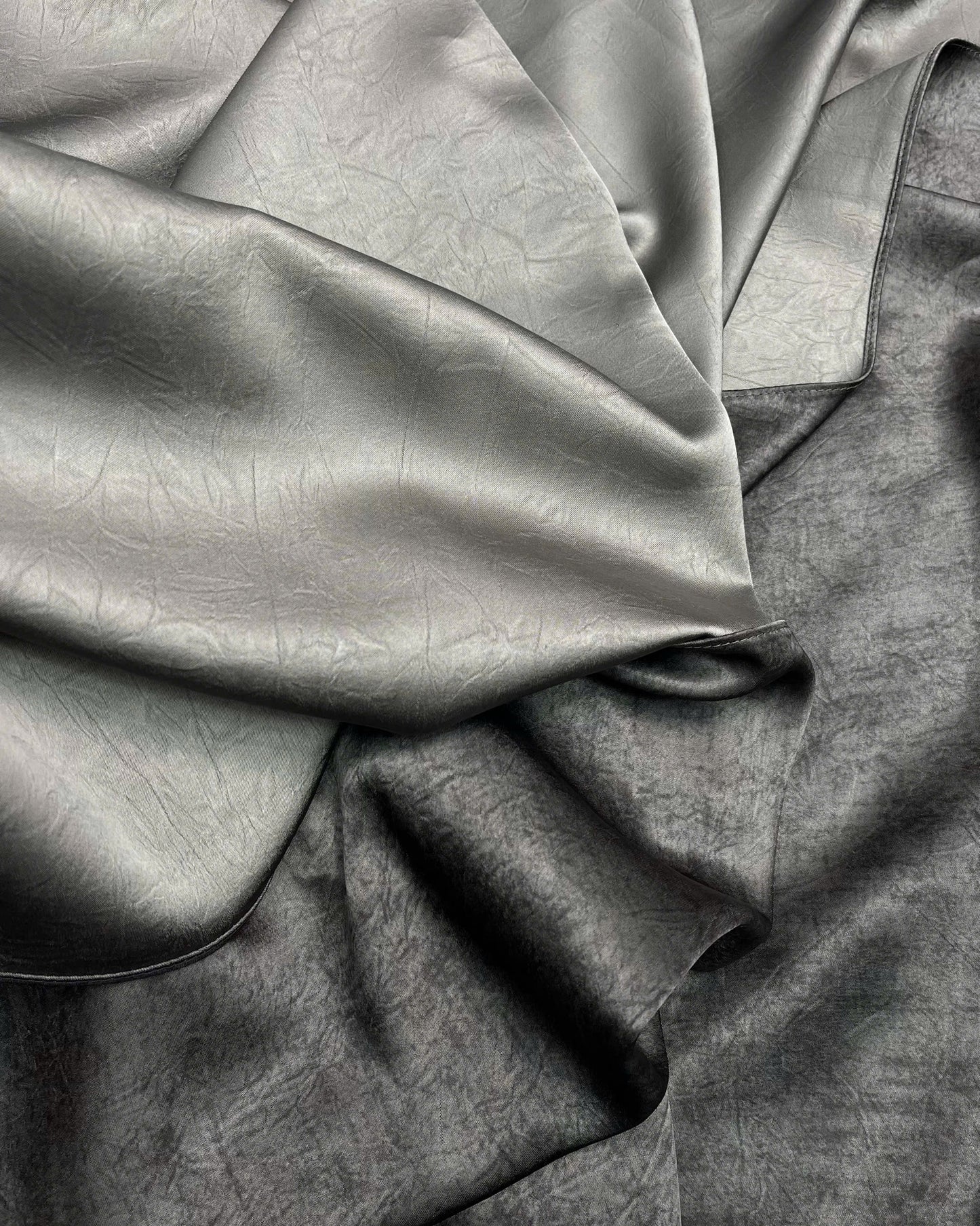 H128 Áo only - Áo dài lụa Hà lan màu xám