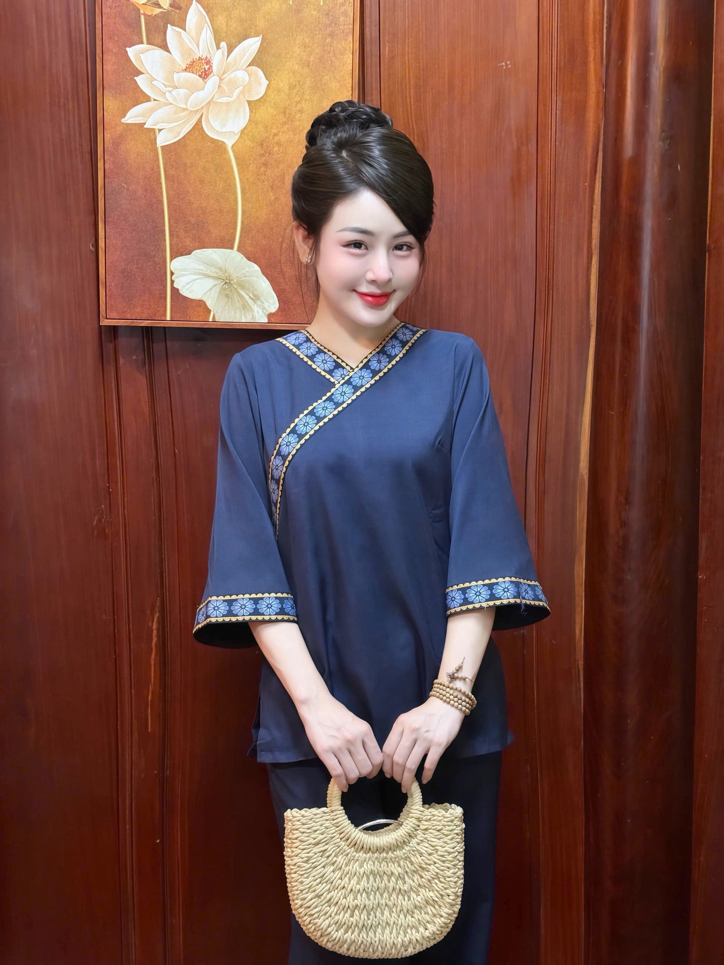 BB306 - Set bà ba đũi xanh than
