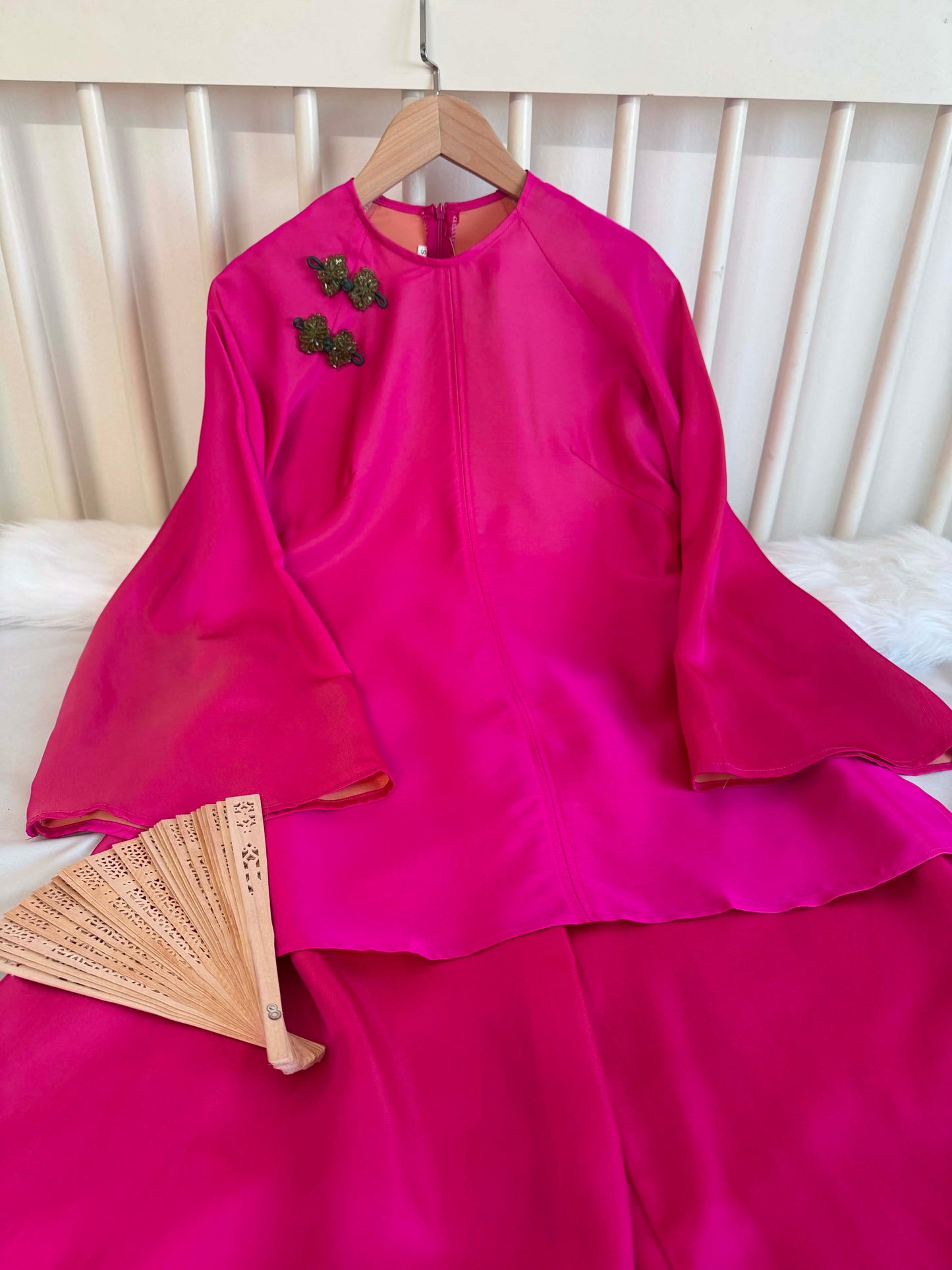 BB219 4286 - Set bà ba lụa 2 da double silk