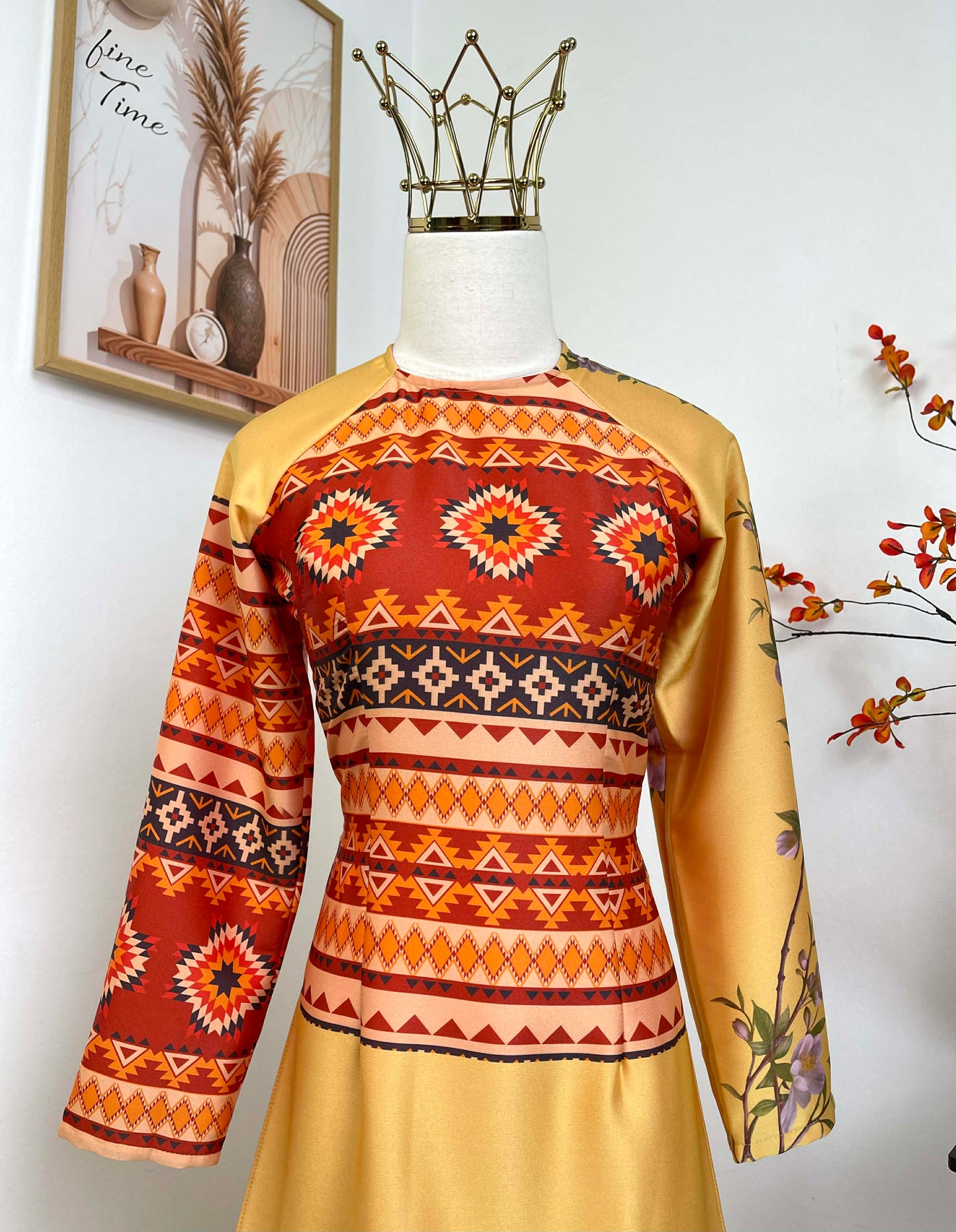 H468 1922 Áo only - Áo dài lụa ánh sao