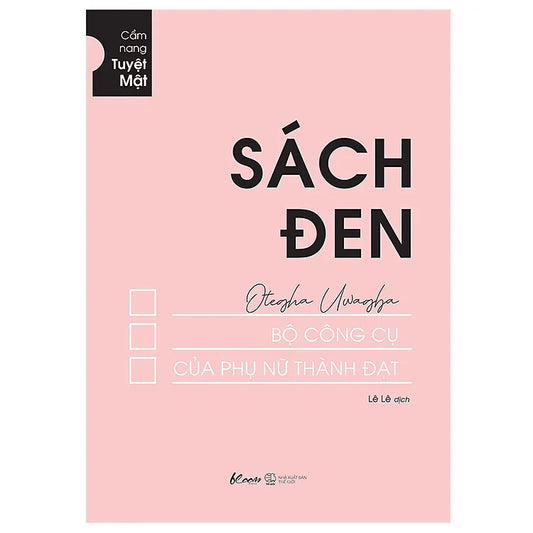 SACH93 - Pre-Order (3-5 tuần) Sách Đen - Bộ Công Cụ Của Phụ Nữ Thành Đạt