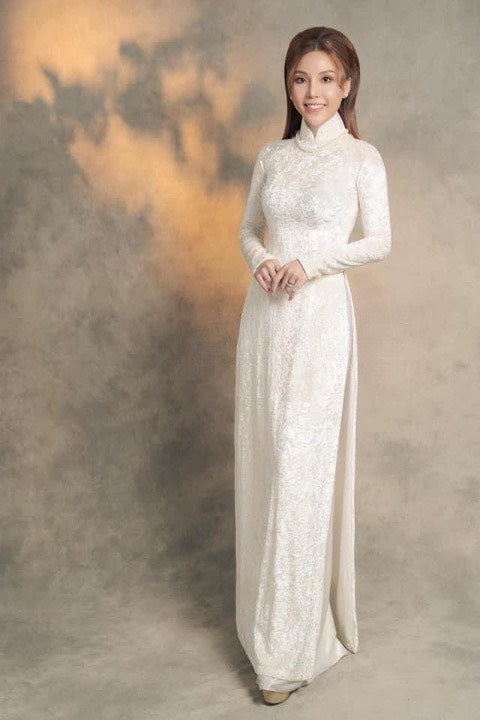 Pre-order(3-5 tuần) BL221 Áo only-Áo dài nhung nhám