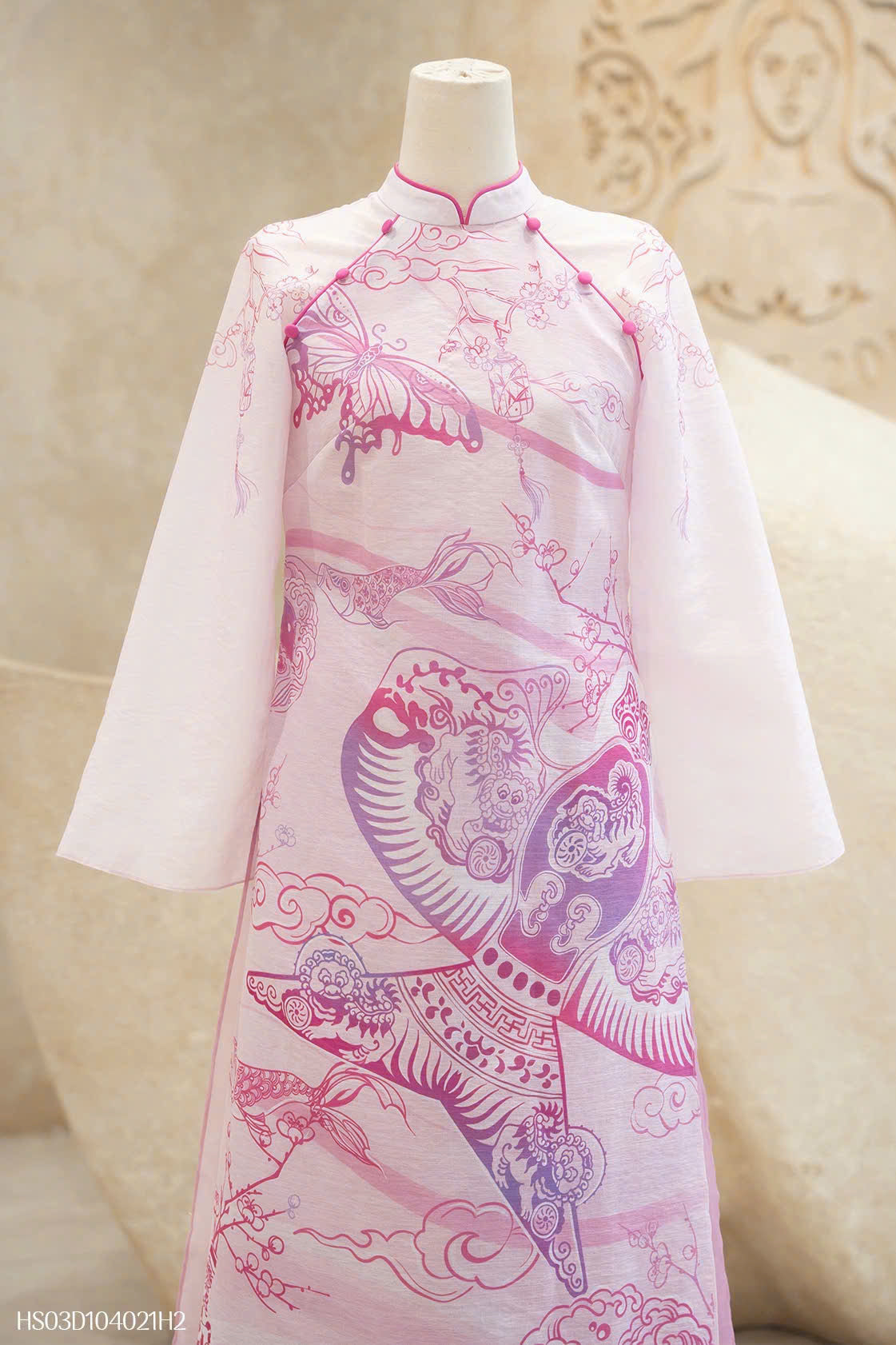 M189 áo + quần - Áo dài dáng suông Du nhiên