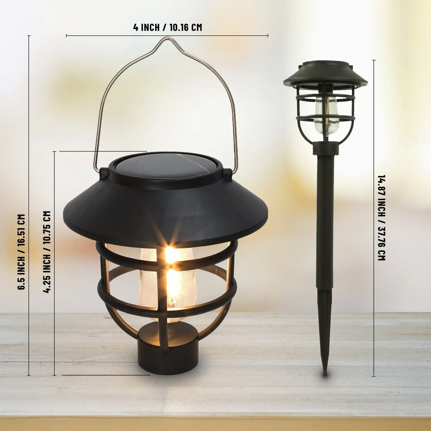 2-In-1 Solar Stake & Hanging Light $5/pcs. Set of 4pcs $19.99