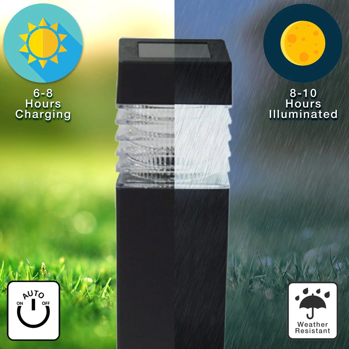 Column Solar Pathway Lights $4/pcs. Set of 4 $15.99