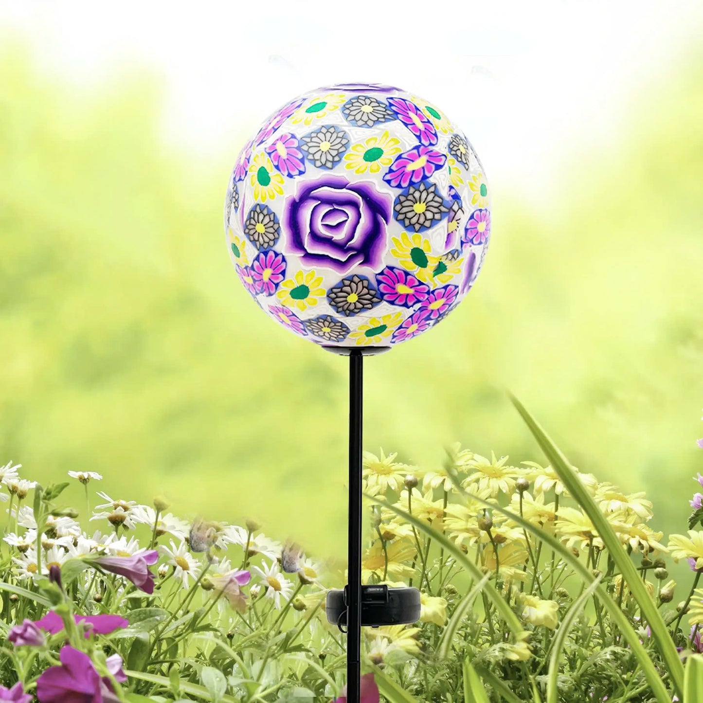 Paper Mache Ball Solar Garden Stake $19.99 (Orginal Price $44.99)