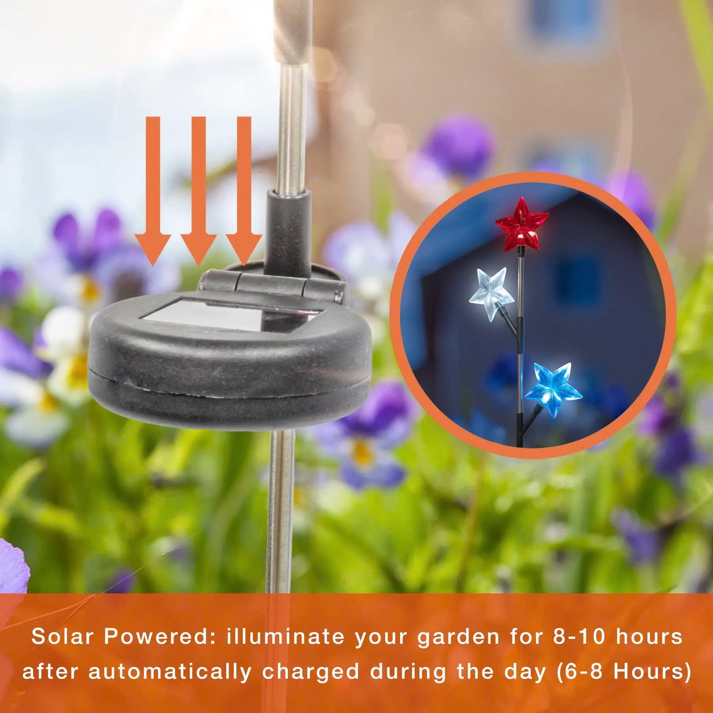 Patriot Stars Solar Stake Light $9.99 (Original $19.99)