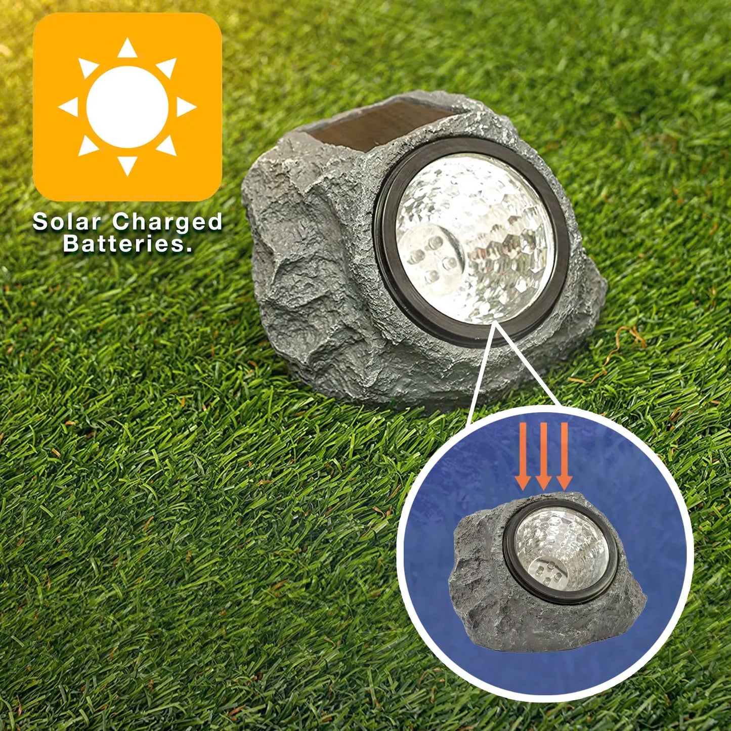 Solar LED Rock Spotlight $5/pcs. Set of 2 $9.99/set