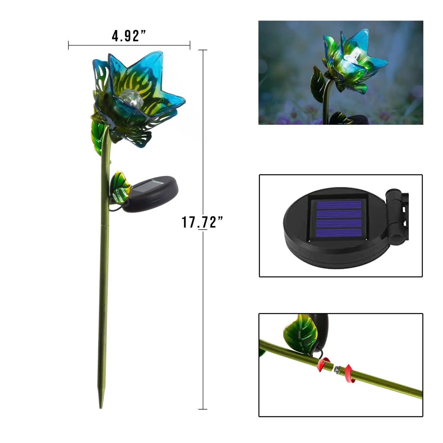 Flower Solar Garden Stake $8.99 (Original Price $19.99)