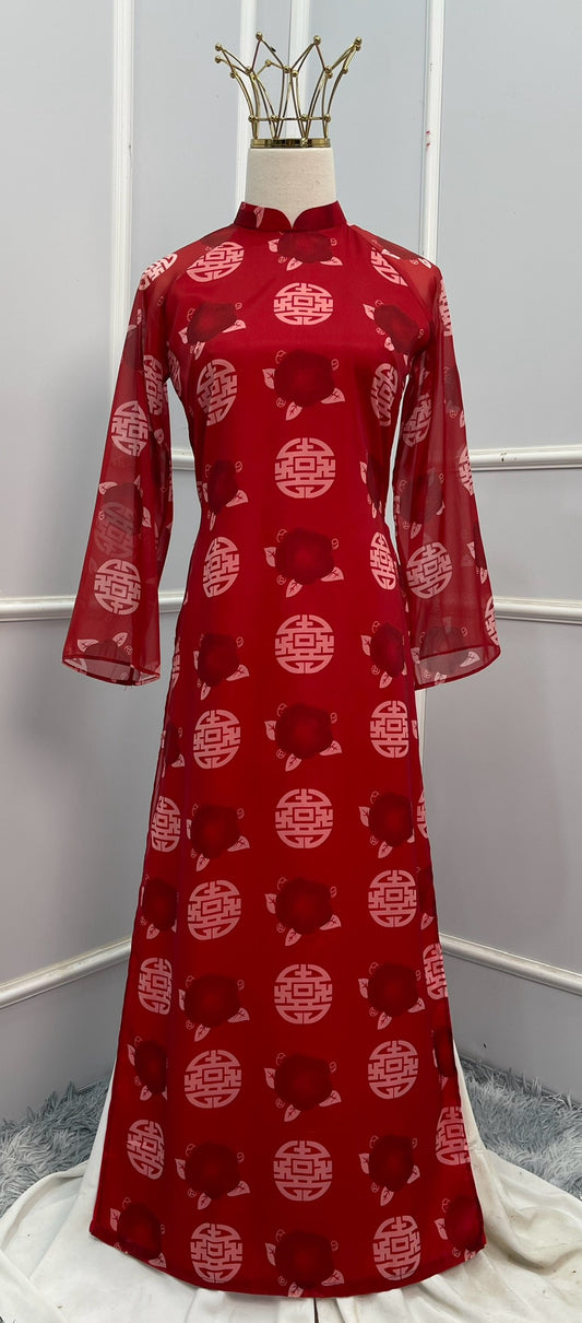 L875 Áo only - Áo Mailong mẹ đỏ