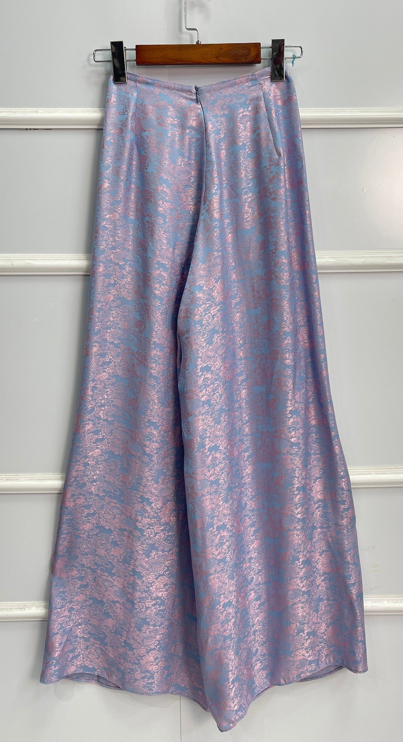 L1672 Áo + quần - Bộ tằm hồng truyền thống