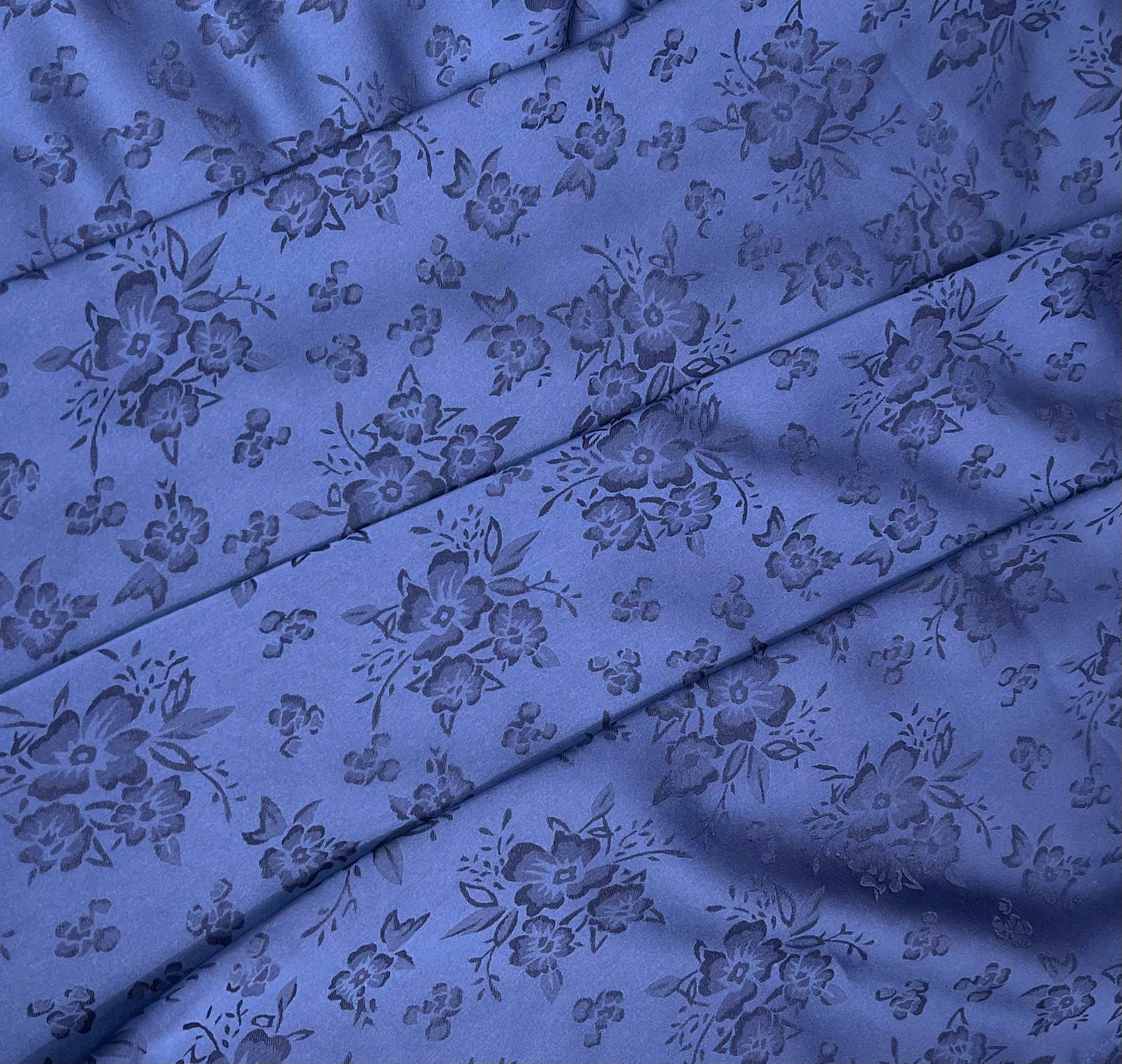 H126 Áo only - Áo dài màu xanh than hoạ tiết hoa