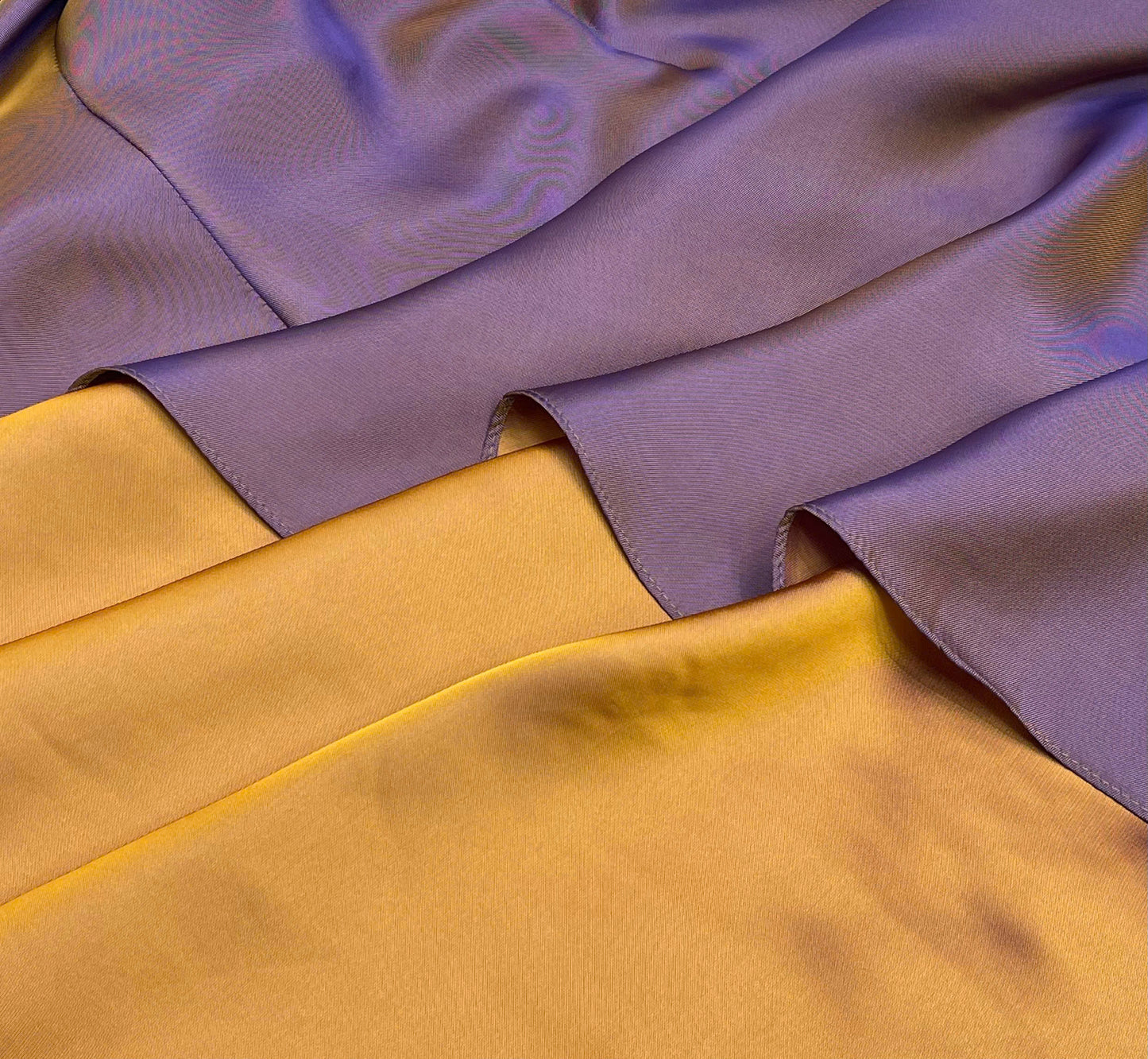 H153 Áo only - Áo dài lụa 2da nâu vàng