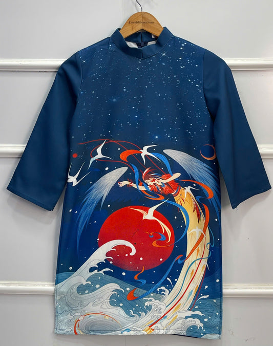 BT54 Áo only - Áo dài bé trai Nhật Hải