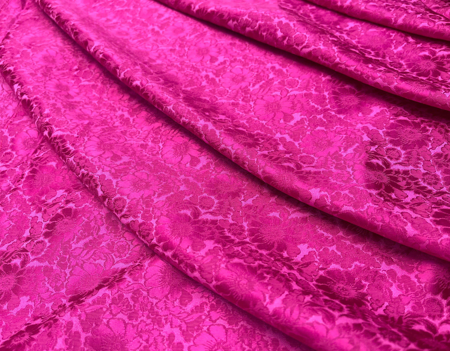 T600 1314 Áo only - Áo dài lụa hoa trà màu hồng sen