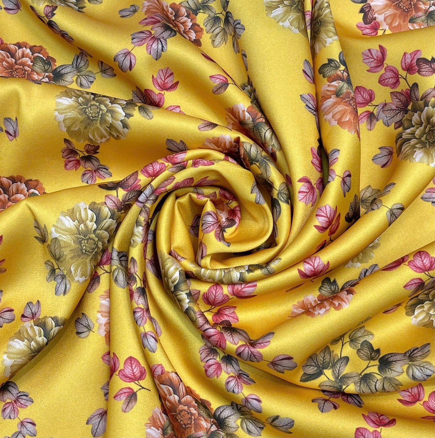 H355 1636 Áo only - Áo dài lụa ánh sao thiết kế màu vàng