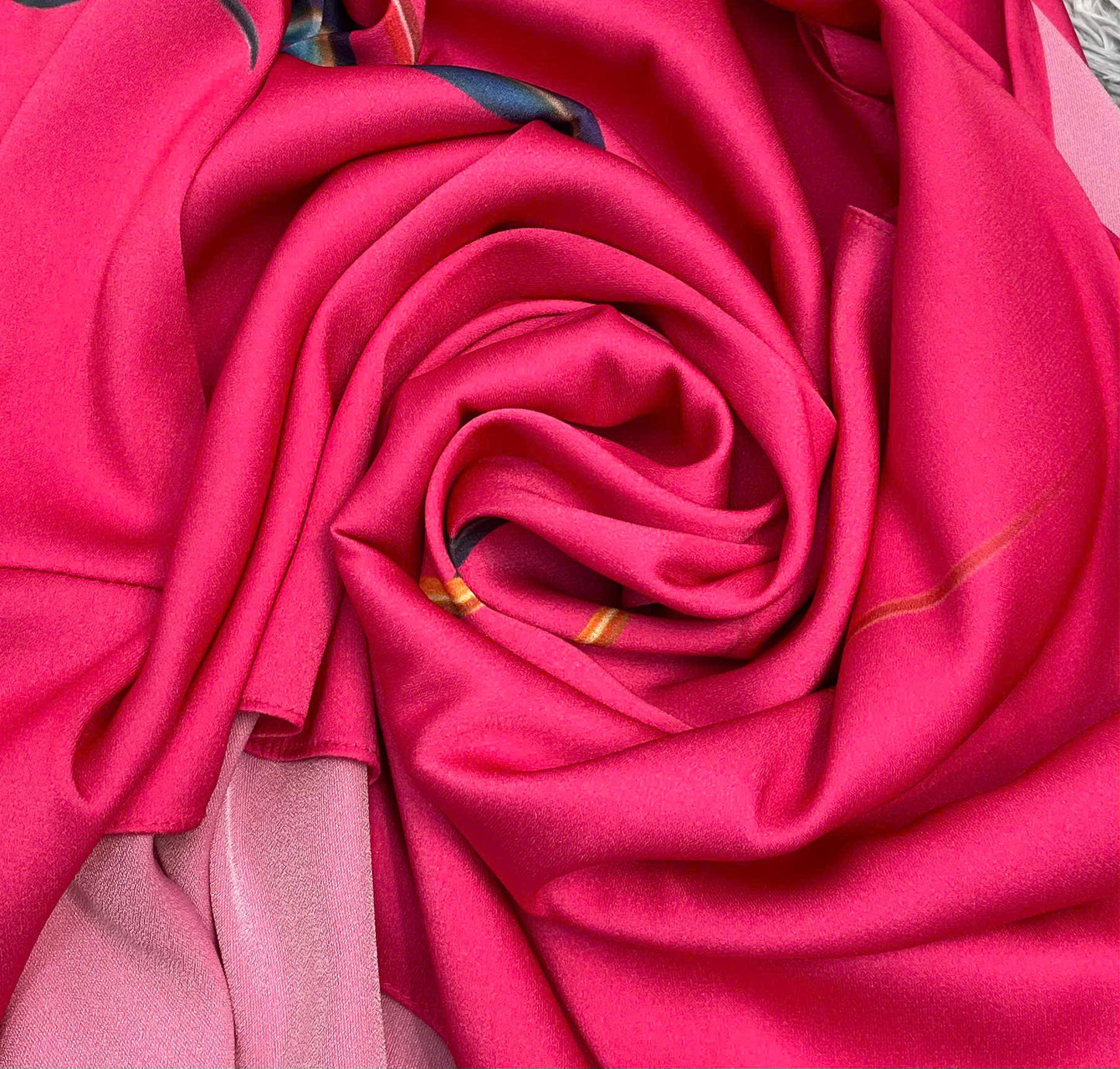 H388 1682 Áo only - Áo dài lụa ánh sao thiết kế màu hồng sen