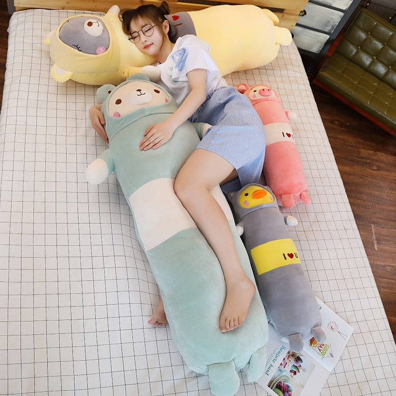 Pre Order - 65/90 cm Thú Nhồi Bông Hình Động Vật Hoạt Hình, Quà Tặng Sinh Nhật Cho bé - Cocolilistore