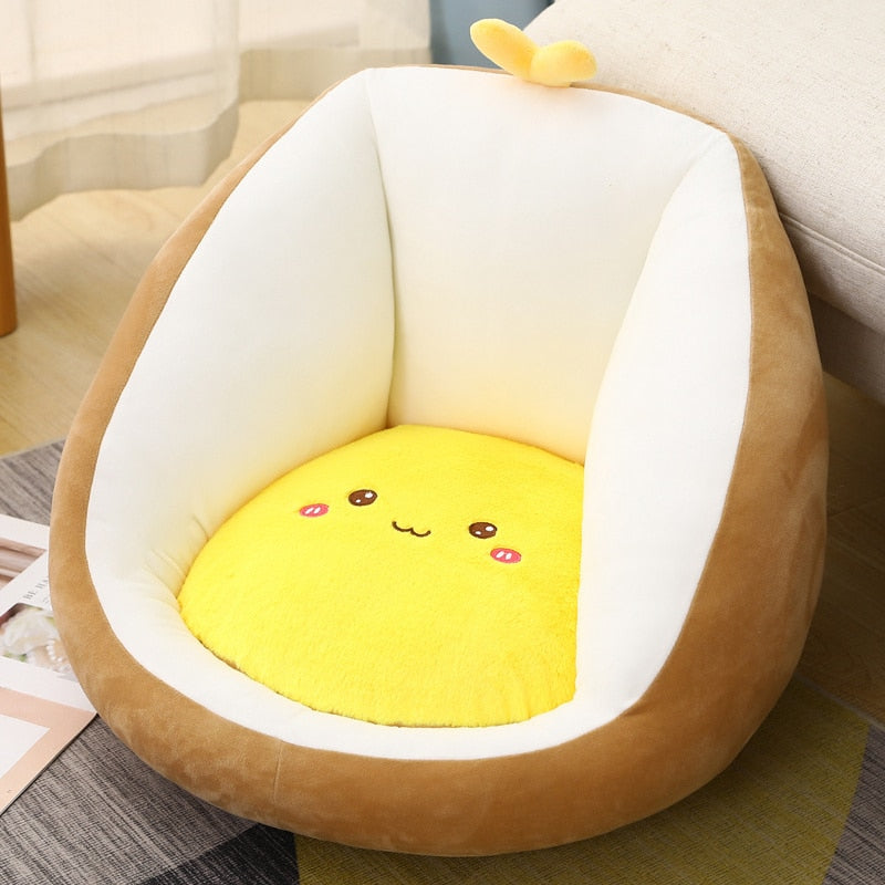 Pre Order - Đệm Nhồi Bông Mềm Bao Quanh Bảo Vệ Eo, Ghế Ngồi Dễ Thương Hình Các Con Vật - Cocolilistore