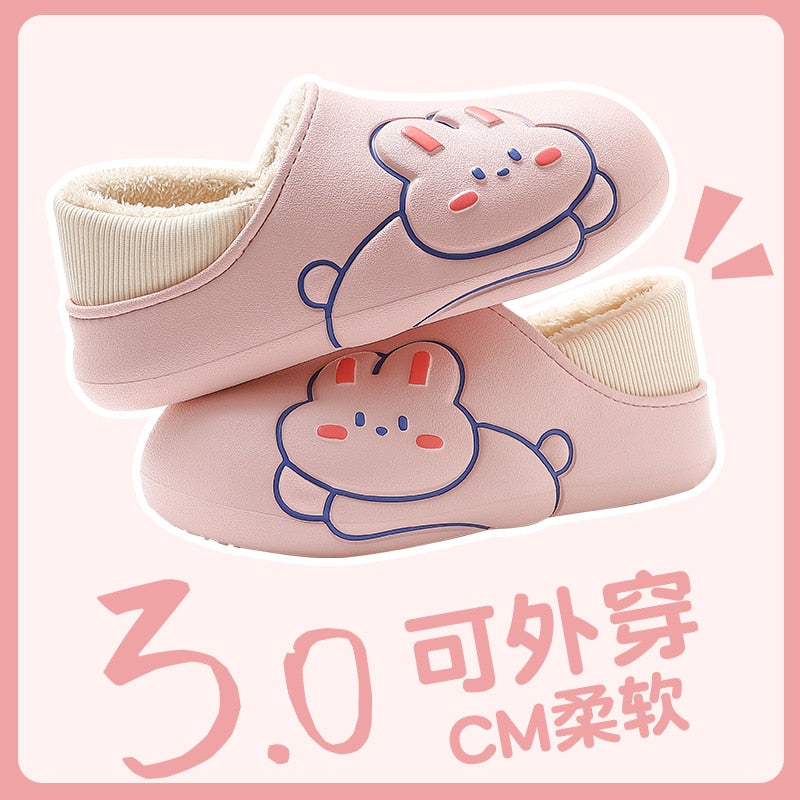 Pre Order - Giày Sang Trọng Dành Cho Phụ Nữ, Giày Nữ Đi Trong Nhà Chống Thấm Nước, Giày Hoạt Hình Gấu Dễ Thương - Cocolilistore
