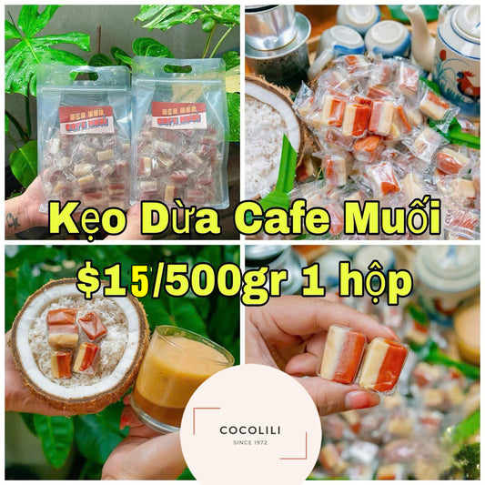 Kẹo dừa cafe muối