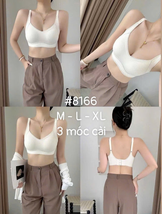 Bra 8166 áo mùa hè không lằn phiên bản 3 móc