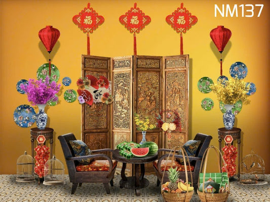 Super High Quality Back Drop. Code (NM137) for Tet Vietnamese New Year