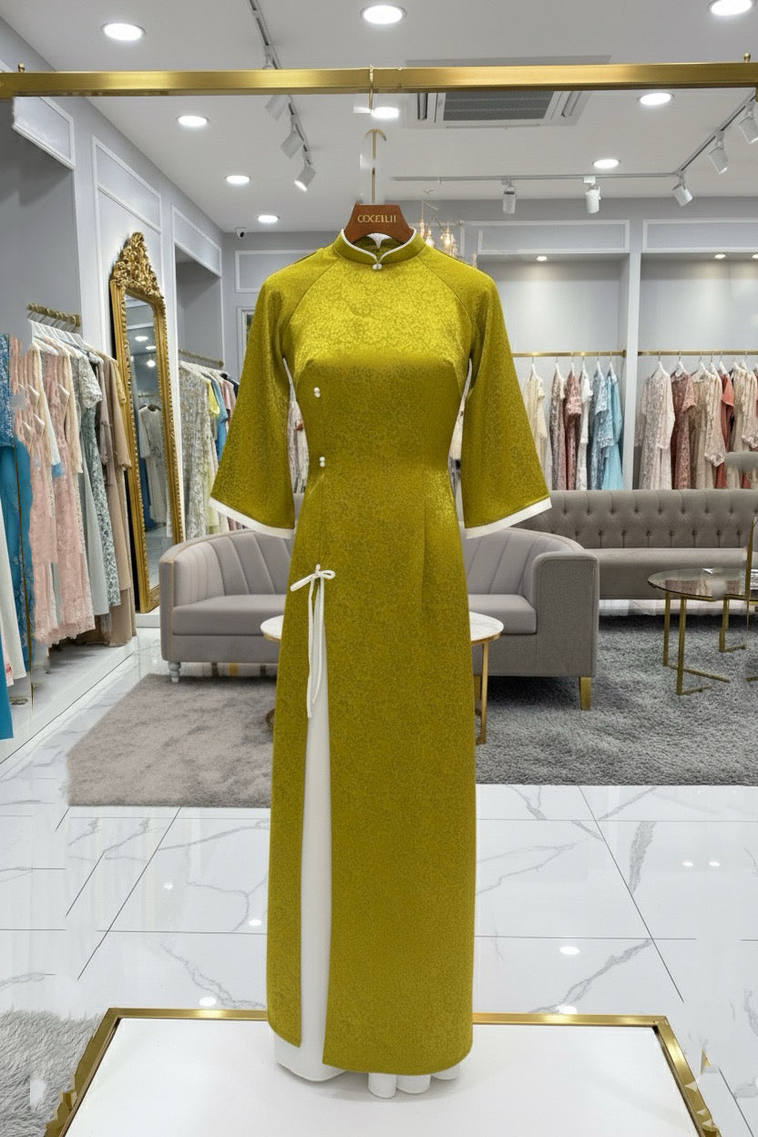 H201 H202 H203 1340 Áo only - Áo dài xẻ tà đính nơ