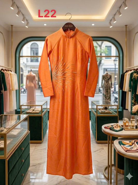 L22 Áo dài size L hàng sale lẻ size