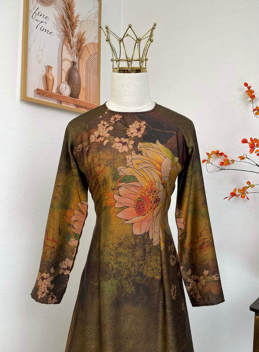 H450 1900 Áo only - Áo dài lụa ánh sao