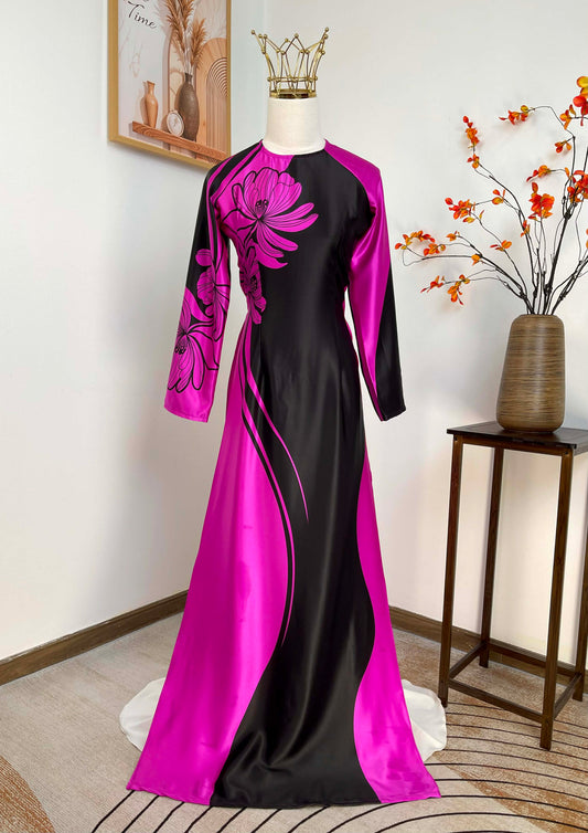 H467 1921 Áo only - Áo dài lụa ánh sao