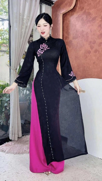 AD2929 Áo only - Áo Dài Sen Tiên Tử