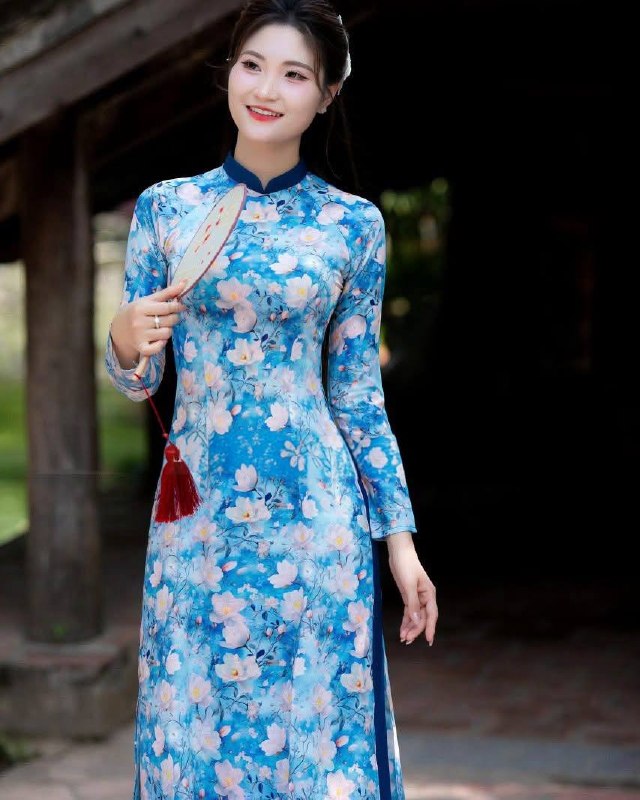 K136 5362 Áo only no pants - Áo dài dáng truyền thống chiết li eo lụa mango