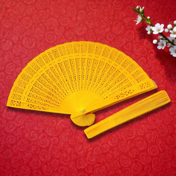 2210 Quạt gỗ nhiều màu cầm tay chụp ảnh