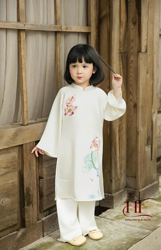 BG62 1658 Áo + quần - Áo dài bé gái Liên Châu